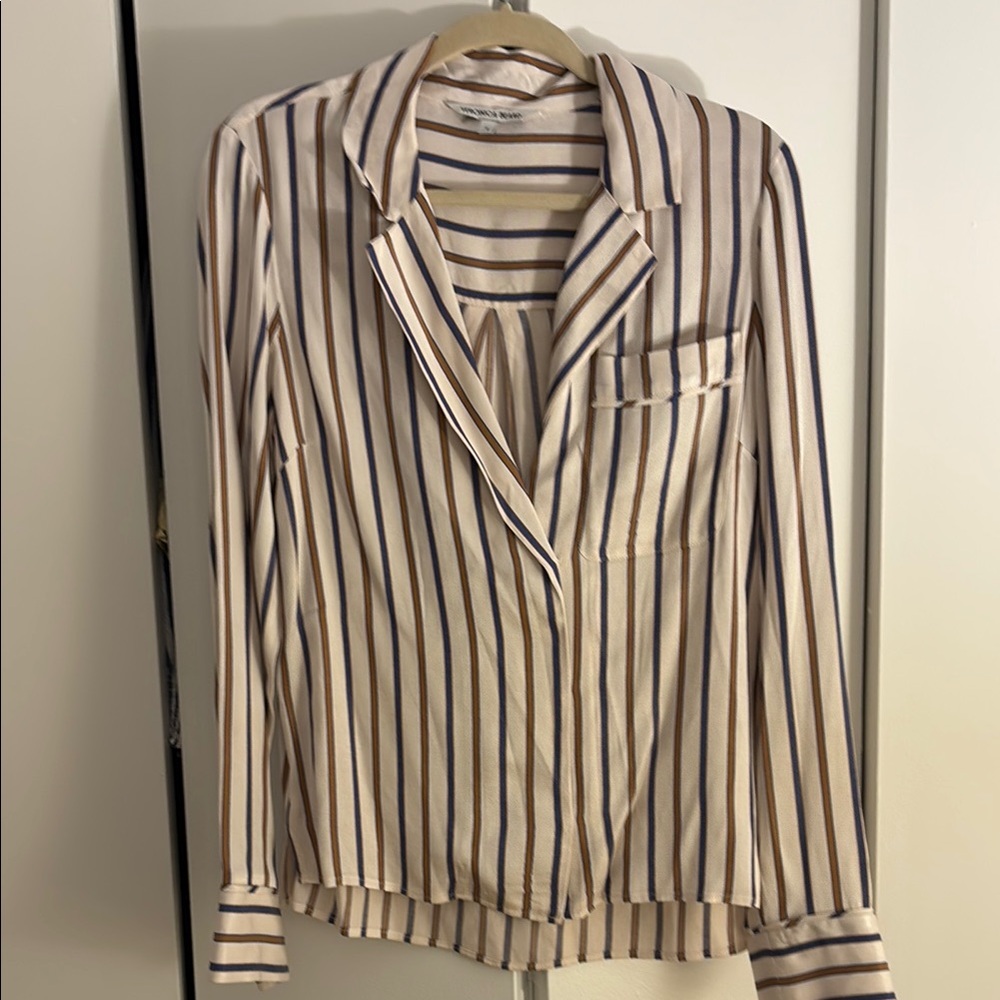 Veronica Beard Lusanne Stripe Shirt